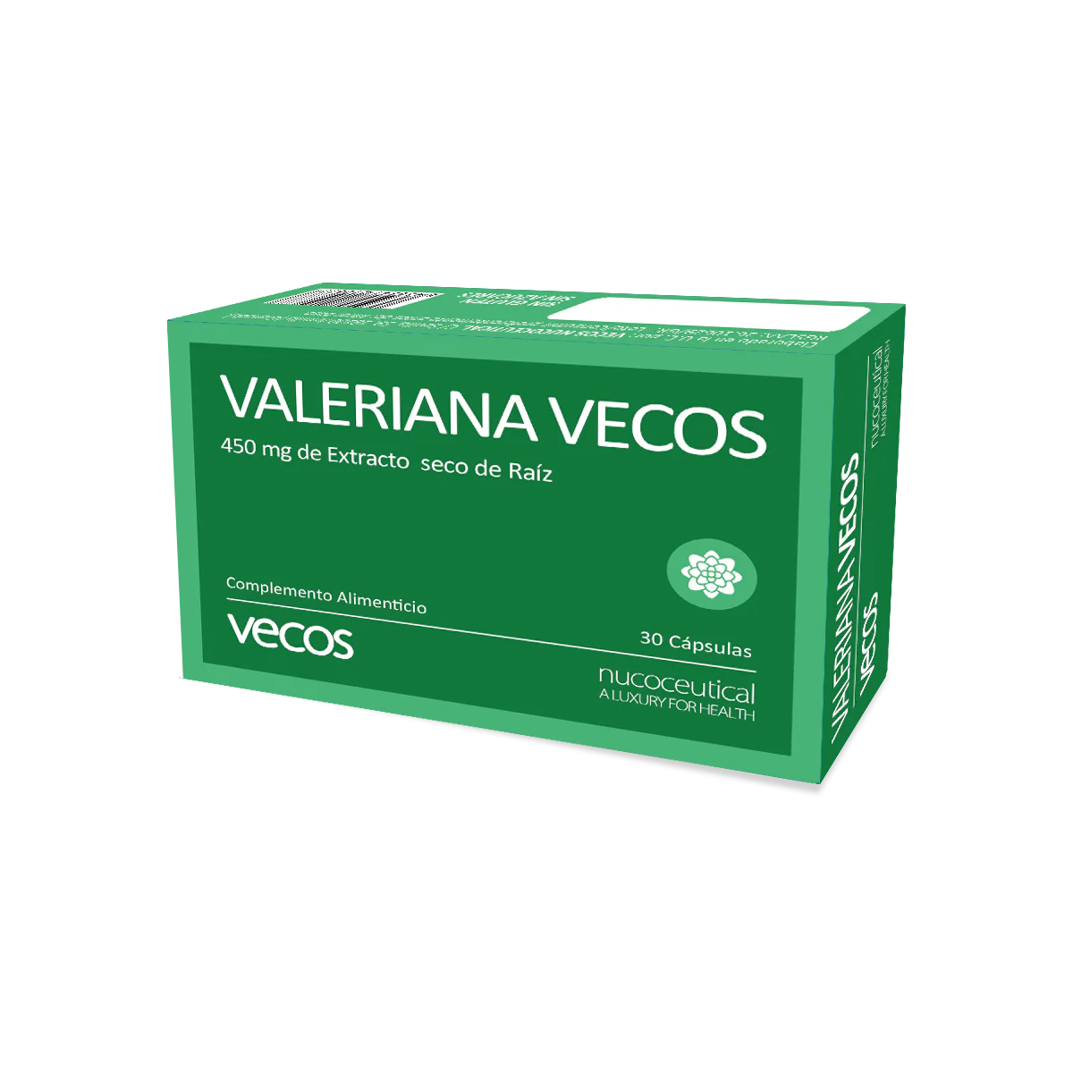 Valeriana 450mg Vecos 30 Cápsulas | Conciliar Un Sueño Reparador Y Pronto