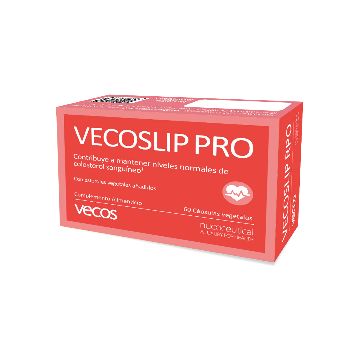 Vecoslip Pro 60 Cápsulas | Control Absoluto De Colesterol | Arroz Rojo, Fitoesteroles Y Coq10