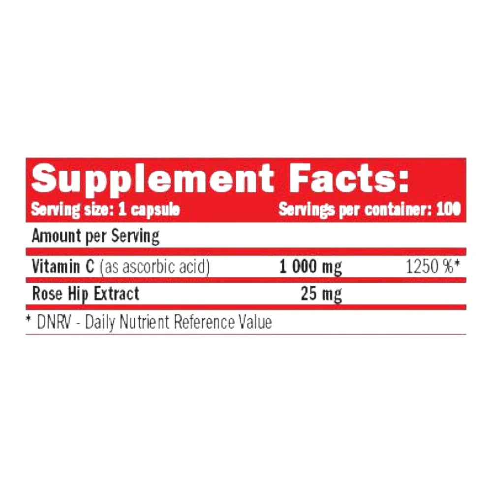 Vitamin C 1000 100 Caps - Image 2