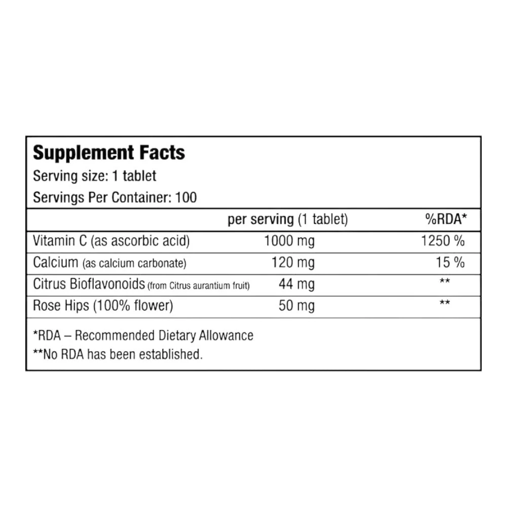 Vitamin C1000 100 Tab - Image 2