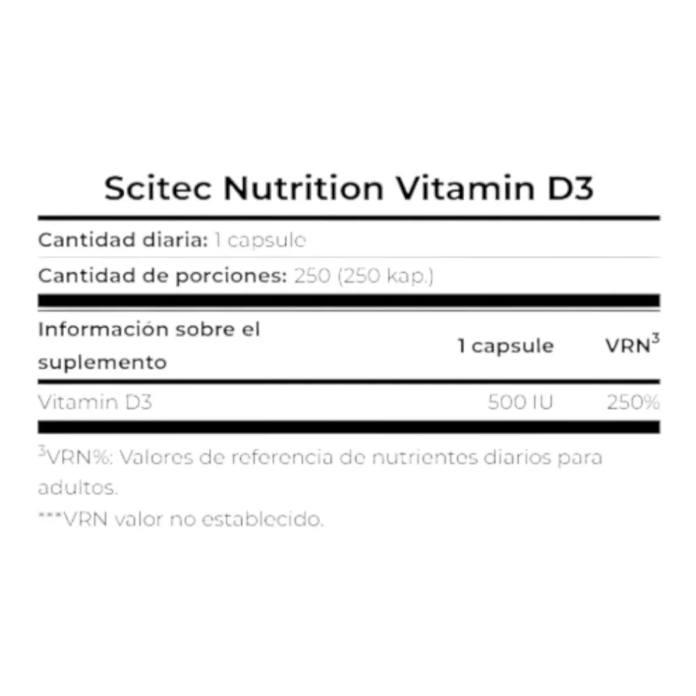 Vitamin D3 250 Caps - Image 2