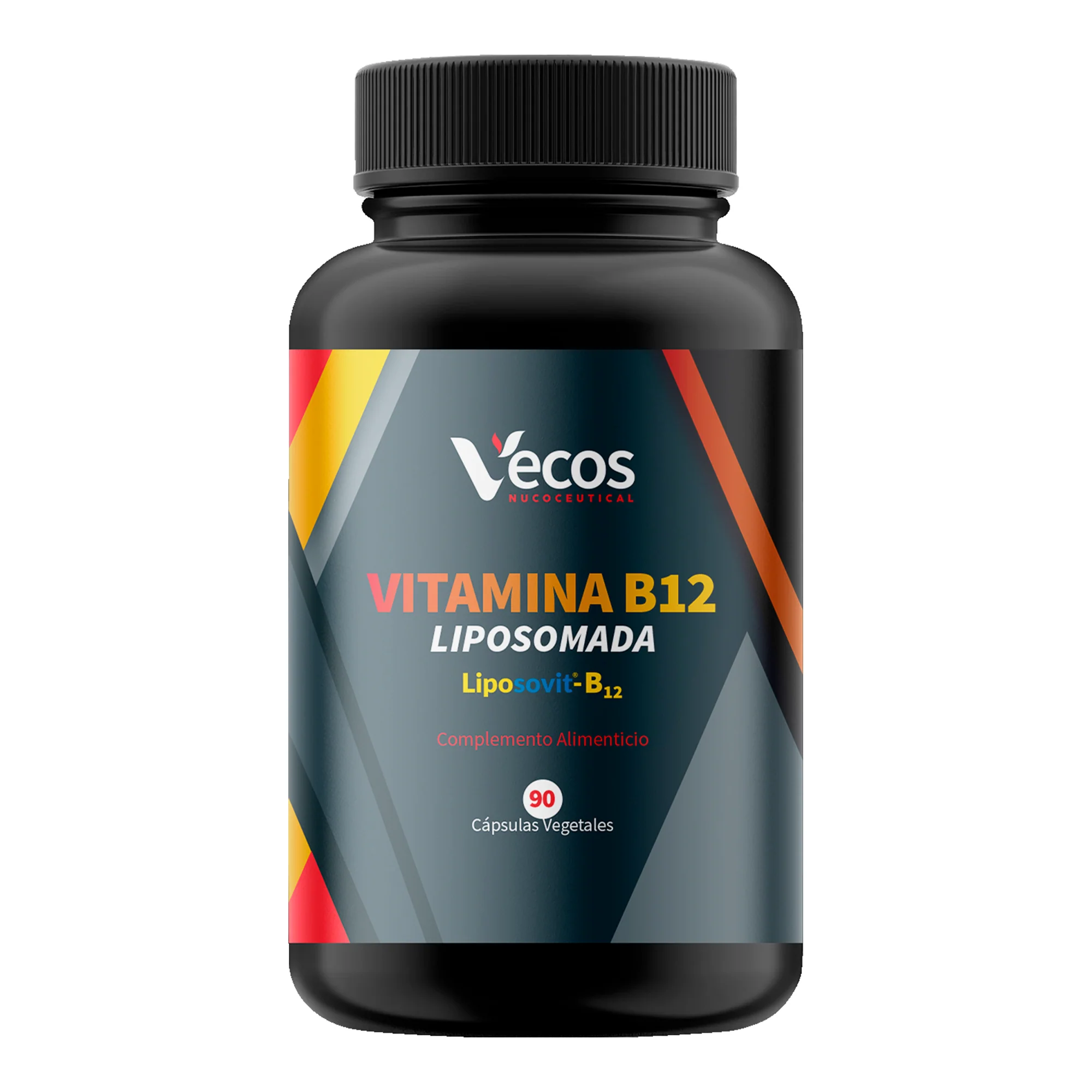 Vitamina B12 1000 Μg Liposomal Vecos 90 Cápsulas | Energía Y Reducción Del Cansancio | Metilcobalamina Pura
