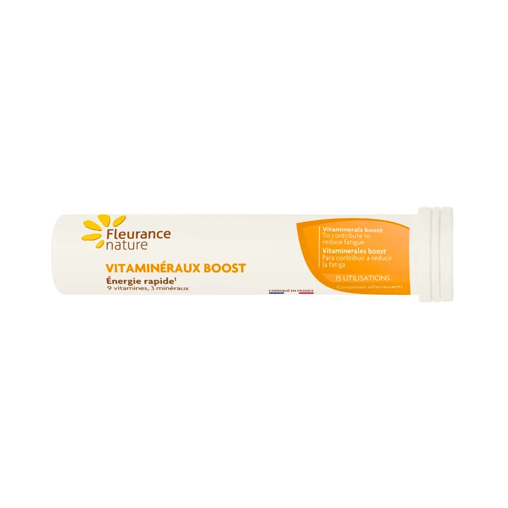 Vitaminerales Boost Fleurance Nature 15 Comprimidos Efervescentes