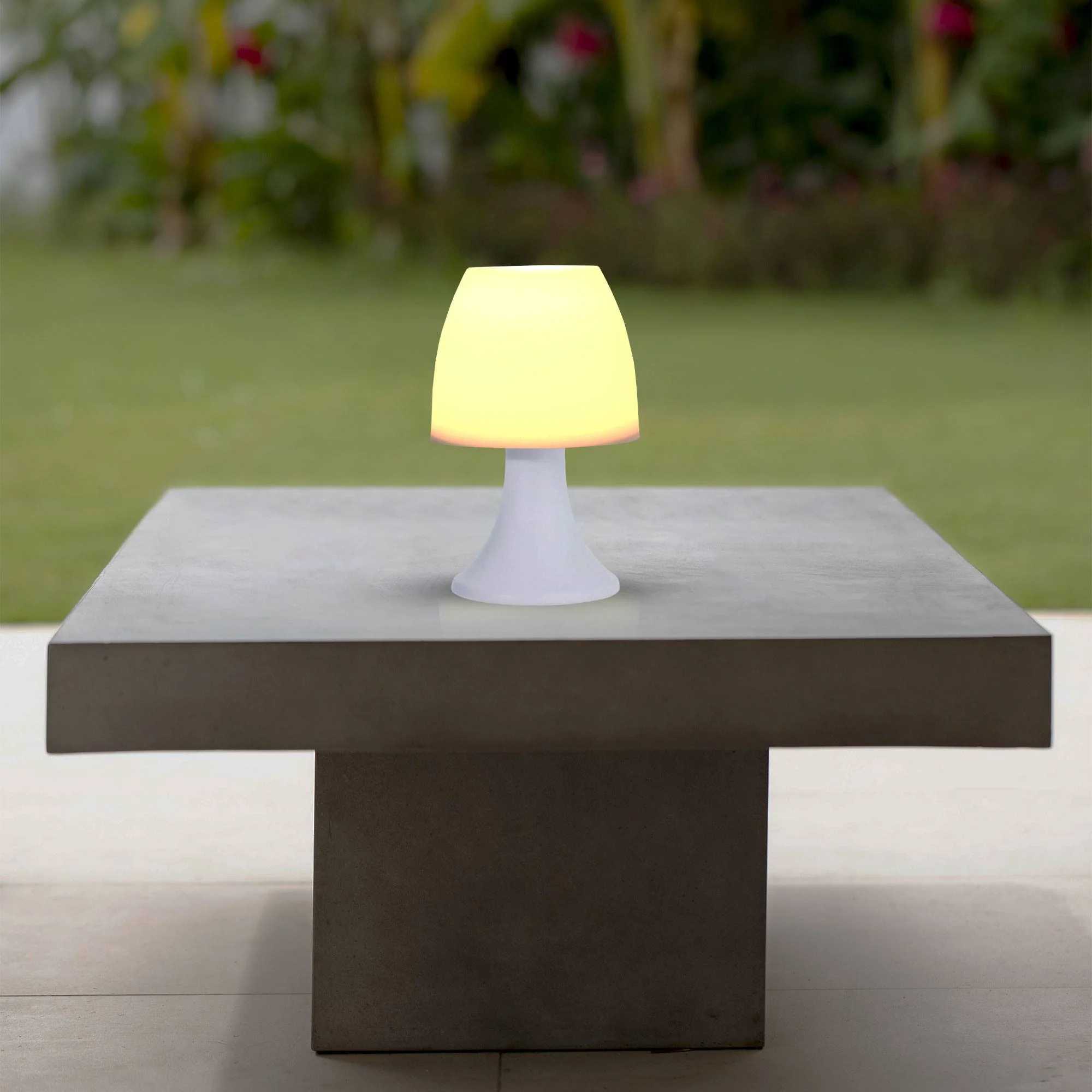Well Home Lampara De Mesa Color Blanco Ø12x19,2cm - Image 4