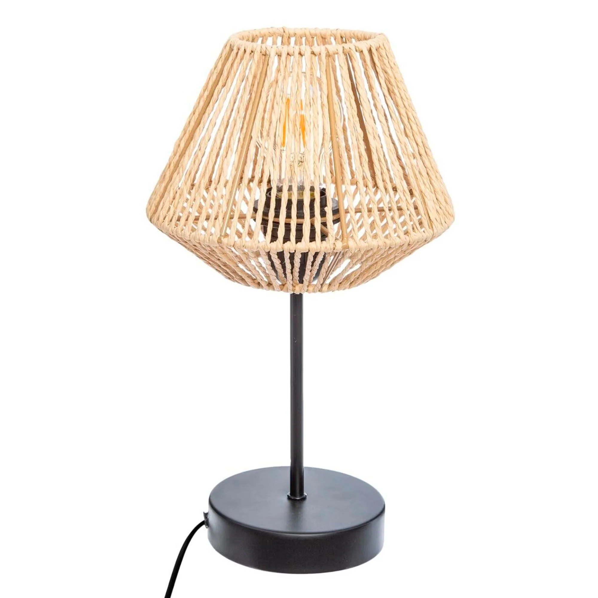 Wellhome Lámpara De Cuerda Natural Jily