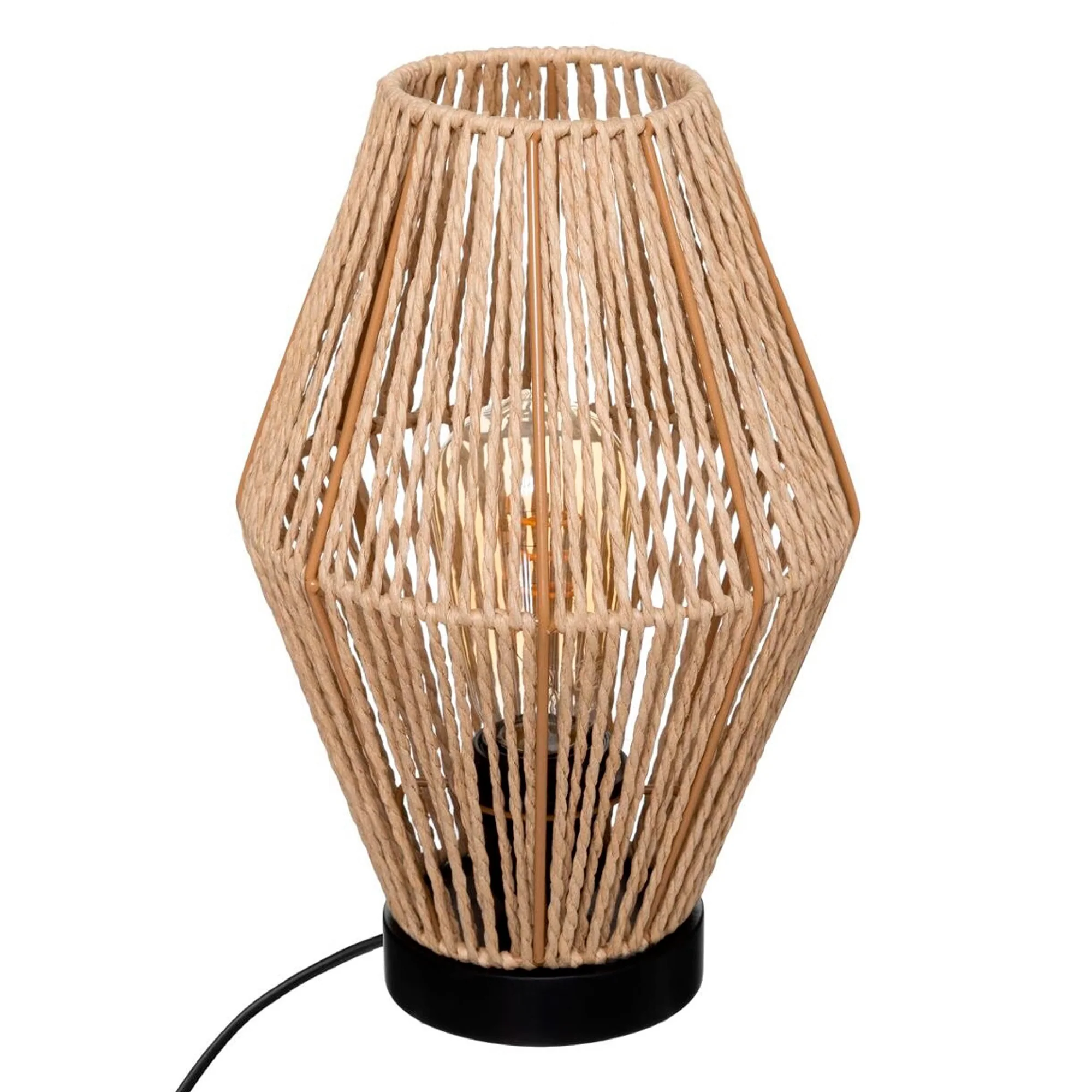 Wellhome Lámpara Sobremesa Aissa Nature Metal H.32cm