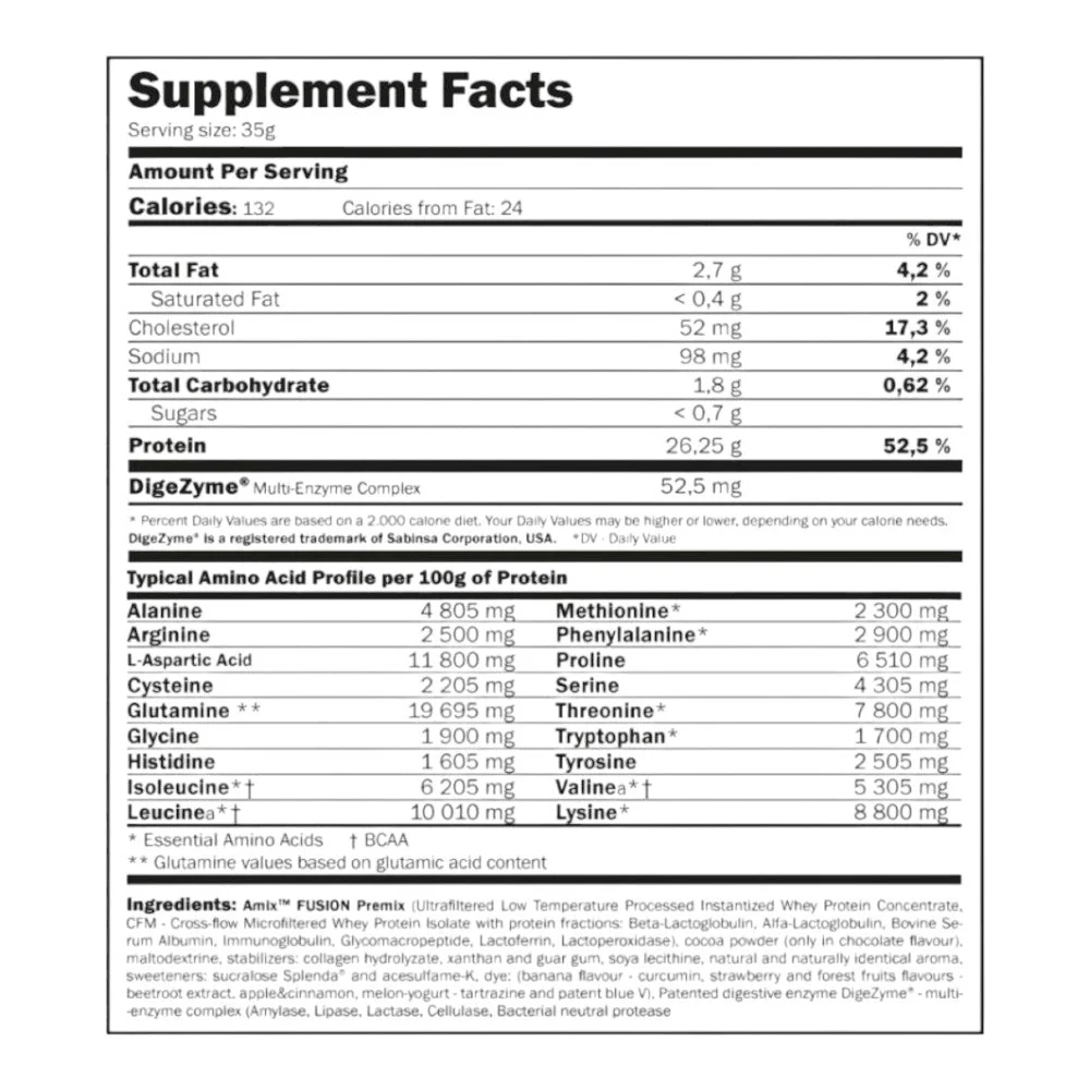 Whey Pure Fusion 1 Kg Vainilla - Image 2