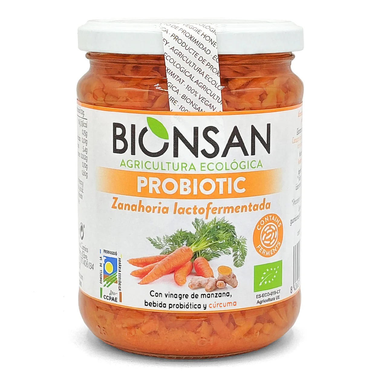 Zanahoria Fermentada Con Cúrcuma Eco Bionsan 420gr