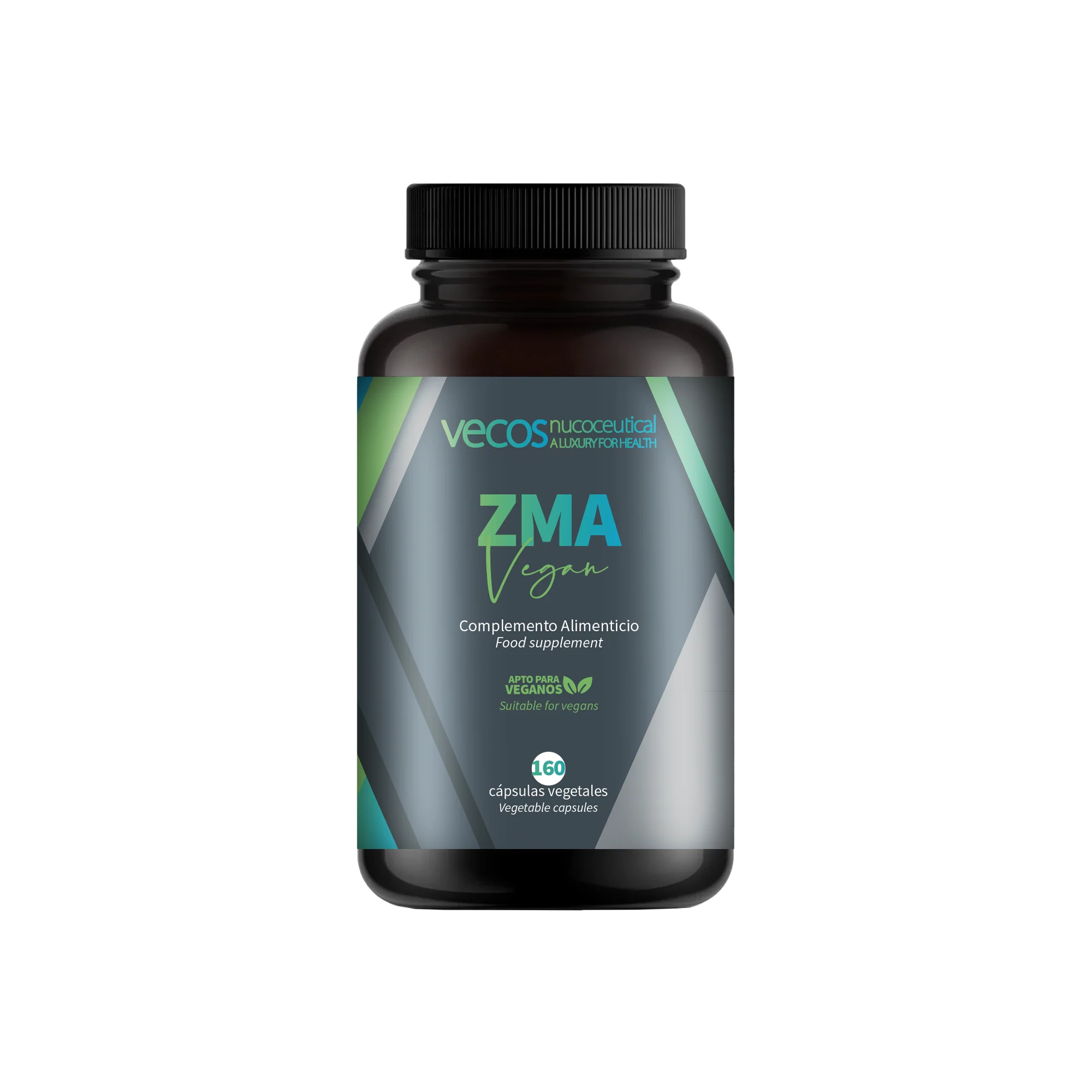 Zma Vecos 160 Cápsulas | Fuerza Muscular, Recuperación Y Energía | Magnesio, Zinc Y B6